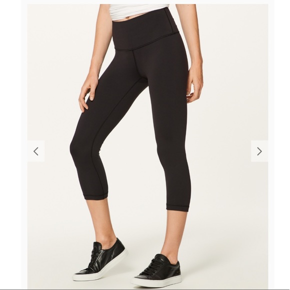 lululemon athletica Pants - Lululemon High Rise Black Wunder Under Crop, 12
